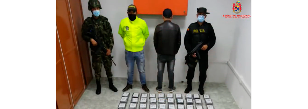 Ejército incauta 150 kilogramos de clorhidrato de cocaína en Buenavista
