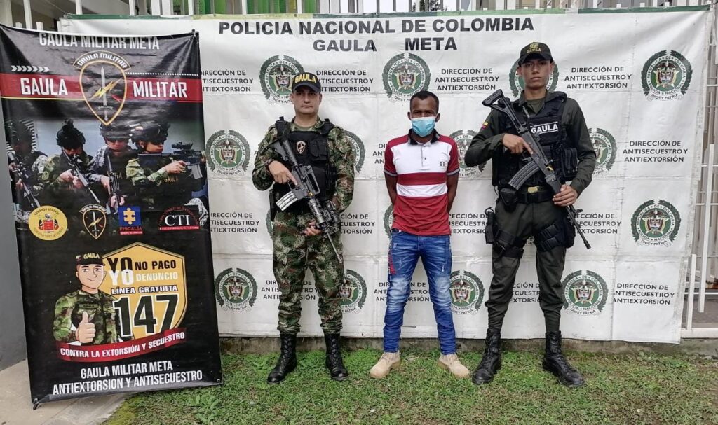 Capturado el 'Negro HH' por extorsión en Villavicencio