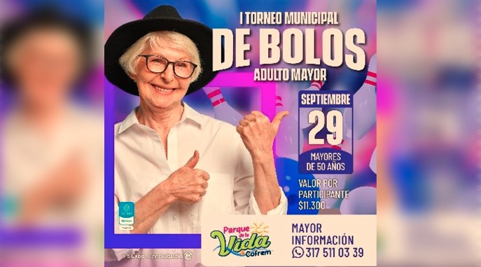 Participe en el I Torneo Municipal de Bolos Adulto Mayor del Parque de la Vida